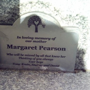 Photo for notice Margaret PEARSON