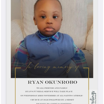 Notice Gallery for Ryan Iwinosa OKUNROBO