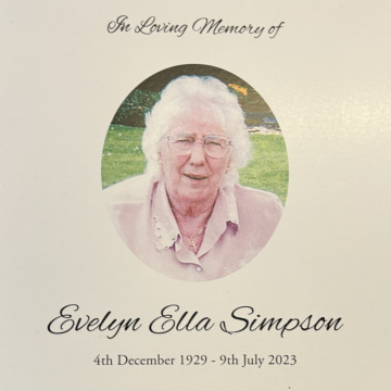 Notice Gallery for Evelyn Ella SIMPSON