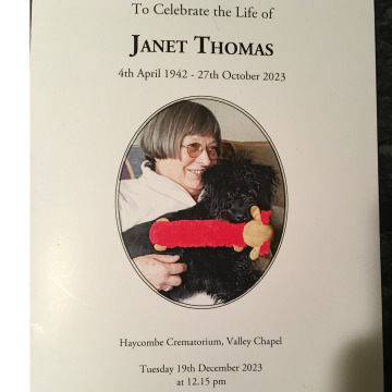 Tribute photo for Janet THOMAS