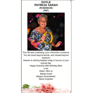 Photo for notice Patricia Sarah DOYLE