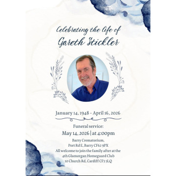Notice Gallery for Gareth Thomas STICKLER