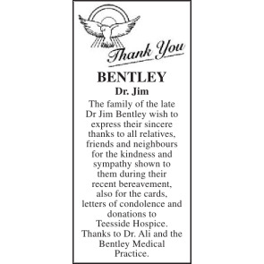 Notice Gallery for JIM BENTLEY
