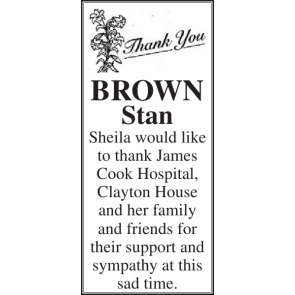 Notice Gallery for STAN BROWN