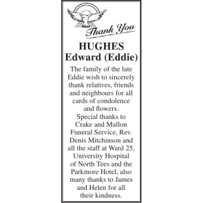 Notice Gallery for EDWARD HUGHES