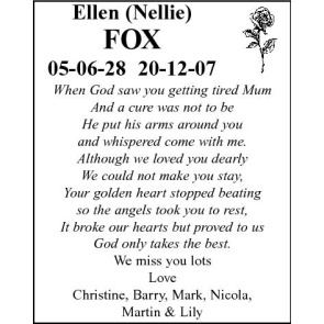 Photo of NELLIE FOX Ellen