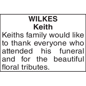 Notice Gallery for KEITH WILKES